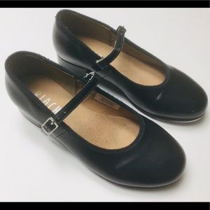 BLOCH - YOUNG GIRLS - SIZE 13.5 - BLACK - MARY JANE - TAP DANCE SHOES